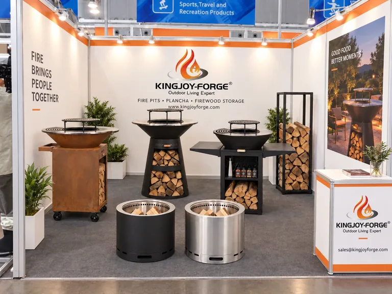 Kingjoy Forge product display at an exhibition