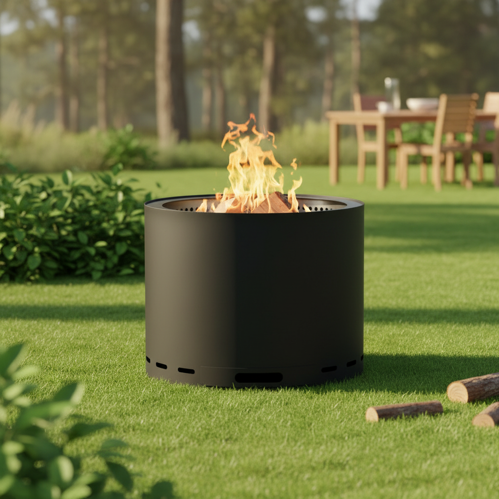 Ø490 mm Double-Wall Smokeless Fire Pit model 6834-49 — product view 3