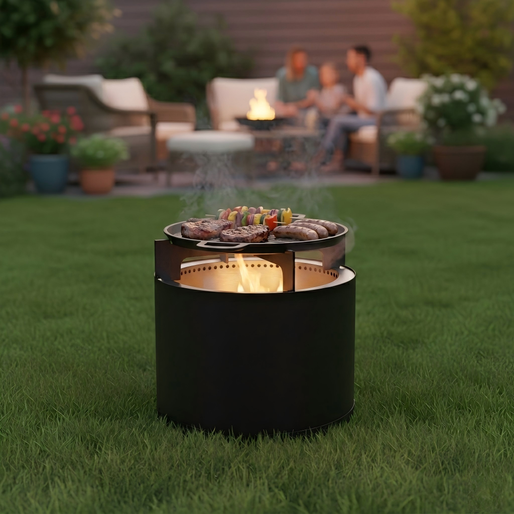 Ø490 mm Double-Wall Smokeless Fire Pit model 6834-49 — product view 4