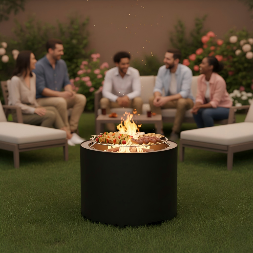 Ø490 mm Double-Wall Smokeless Fire Pit model 6834-49 — product view 5