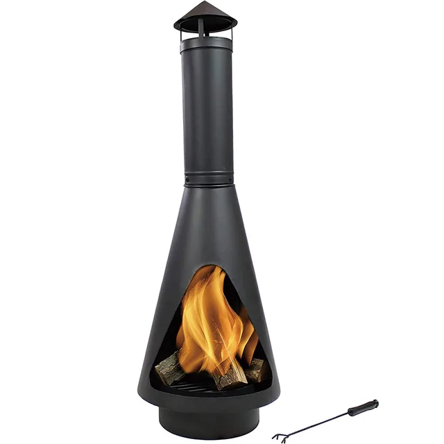 Modern Steel Outdoor Chimenea