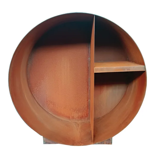 Corten Steel Firewood Storage Rack